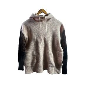 Malene Birger Marled Hoodie Made Italy M Merino Wool Blend Luxury Sweater